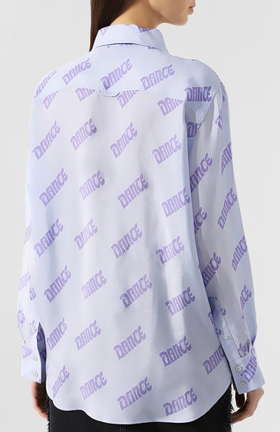 Рубашка из вискозы ACNE STUDIOS голубого цвета по цене 54500 руб., арт. AC0067, фото 4 Рубашка из вискозы ACNE STUDIOS, арт. AC0067, фото 4