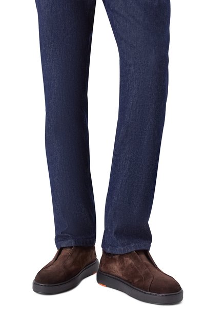 Замшевые кеды cleanic SANTONI, арт. MBCG21995NEAPGEL, фото 3