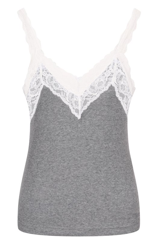 Хлопковая майка VETEMENTS WE76TT425G/1202 RIB Серый WE76TT425G/1202 RIB