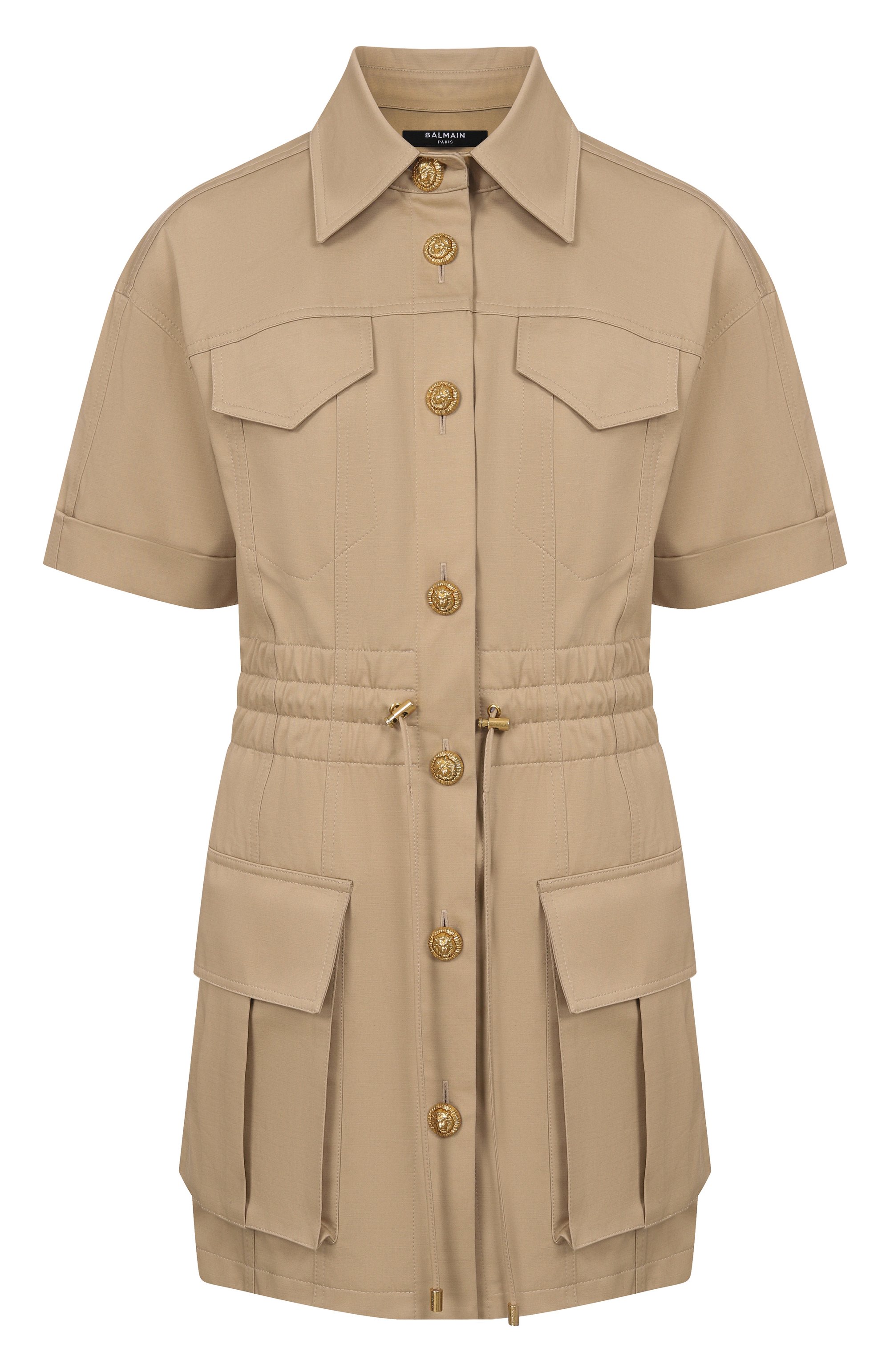 Хлопковое платье BALMAIN, арт. GF0R7480/CG65, фото 1