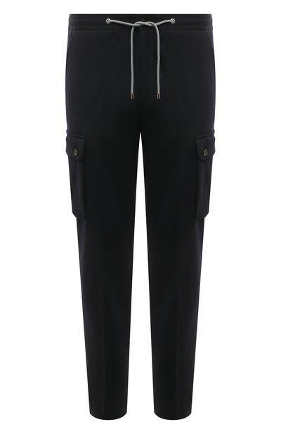 Мужские брюки-карго из шерсти и хлопка CORNELIANI, арт. 934L14-9318800