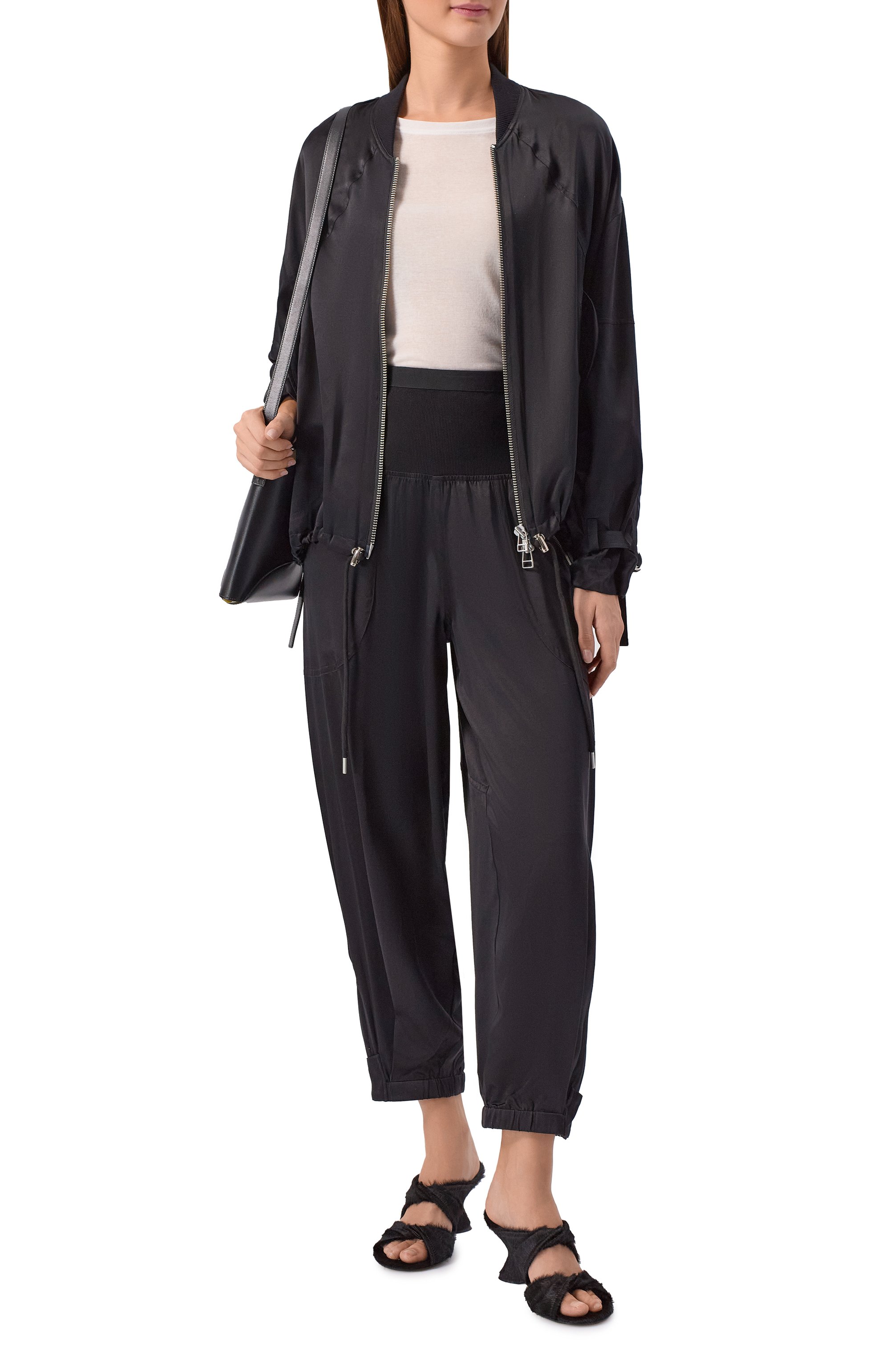 Хлопковый лонгслив CO кремового цвета по цене 28600 руб., арт. 1091NCR-C0RE, фото 2 Хлопковый лонгслив CO, арт. 1091NCR-C0RE, фото 2