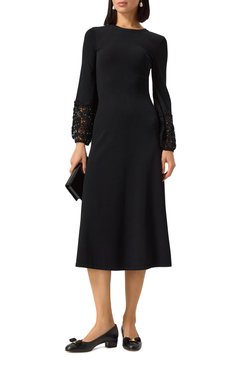 Женские кожаные туфли vara FERRAGAMO черного цвета, арт. 01G324/765658 | Фото 2 (Материал внешний: Натуральная кожа; Материал сплава: Проставлено; Драгоценные камни: Проставлено; Материал внутренний: Натуральная кожа; Каблук высота: Низкий; Подошва: Плоская; Каблук тип: Устойчивый)