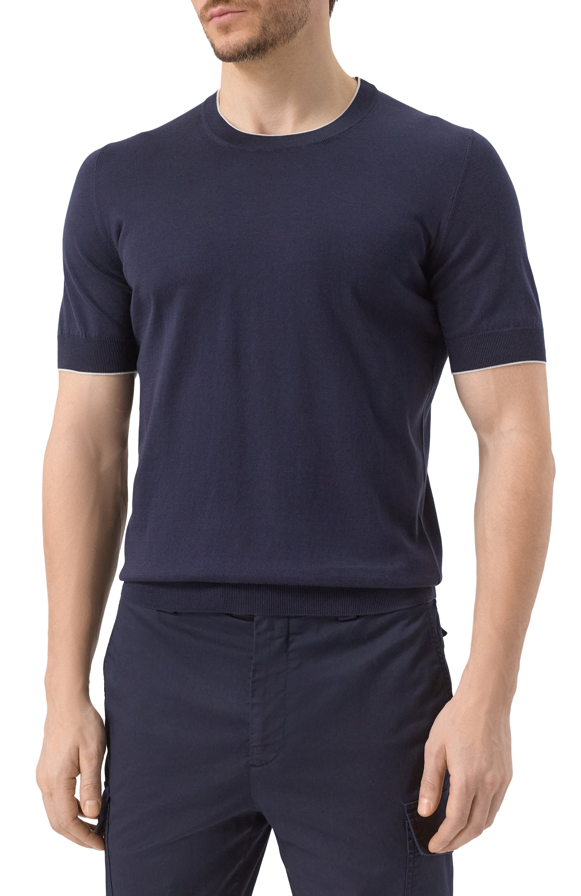 Хлопковый джемпер BRUNELLO CUCINELLI, арт. M29805200, фото 3