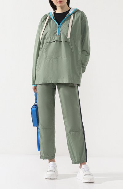 Брюки с лампасами ACNE STUDIOS зеленого цвета по цене 19950 руб., арт. CK0004/W, фото 2 Брюки с лампасами ACNE STUDIOS, арт. CK0004/W, фото 2