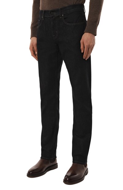 Джинсы straight 7 FOR ALL MANKIND темно-синего цвета по цене 26350 руб., арт. JSSCB800RB, фото 3 Джинсы straight 7 FOR ALL MANKIND, арт. JSSCB800RB, фото 3