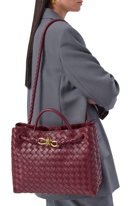 Сумка Andiamo medium Bottega Veneta 766016/VCPP1 Бордовый  766016/VCPP1 Фото 2