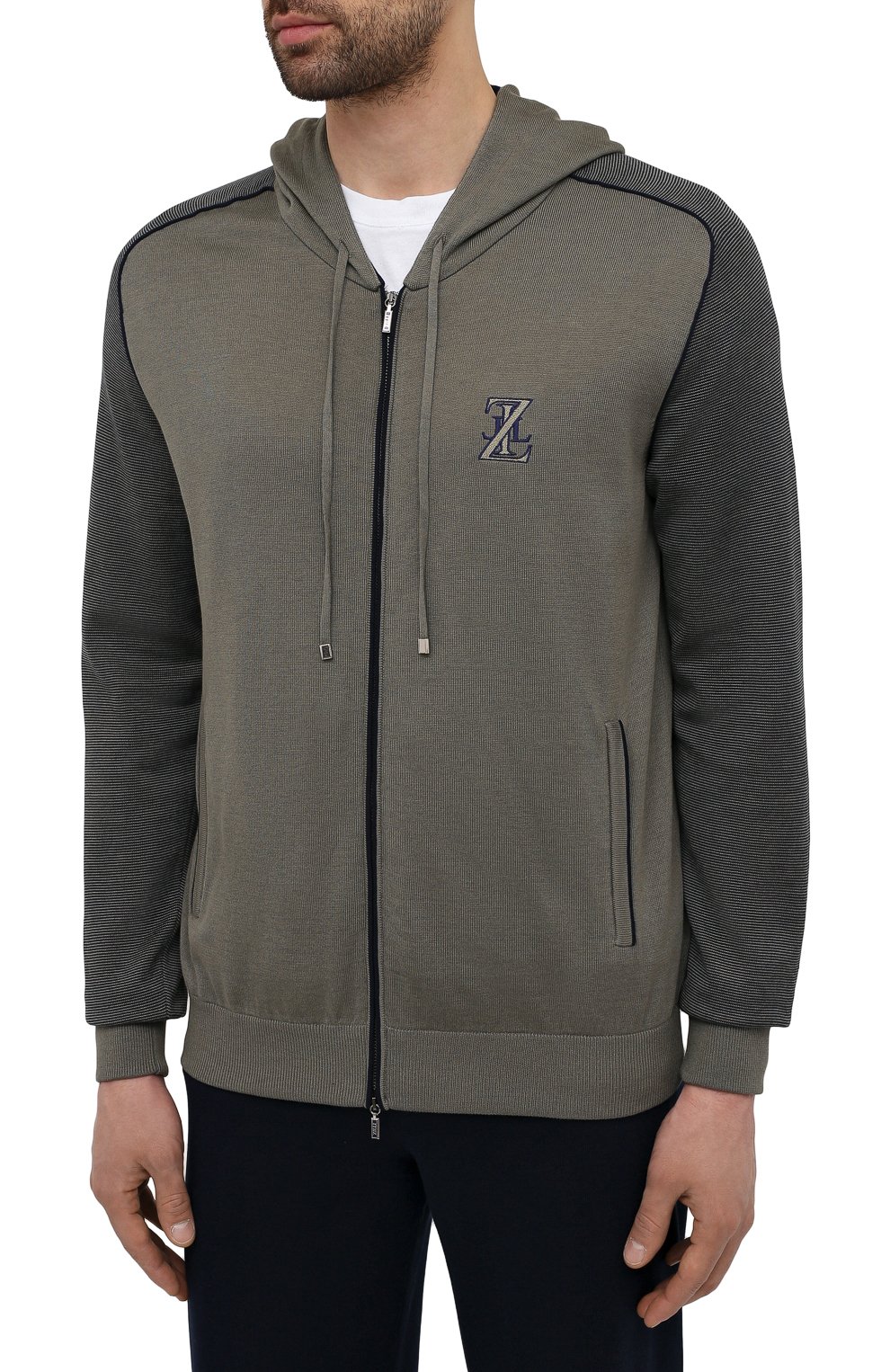 Спортивный костюм из хлопка и шелка ZILLI, арт. MBV-J0157-NEJ01/ML01, фото 2