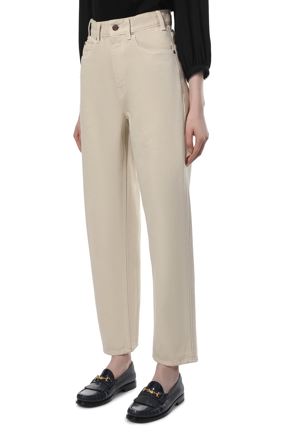 Джинсы CELINE кремового цвета по цене 64650 руб., арт. 2N500863N, фото 3 Джинсы CELINE, арт. 2N500863N, фото 3