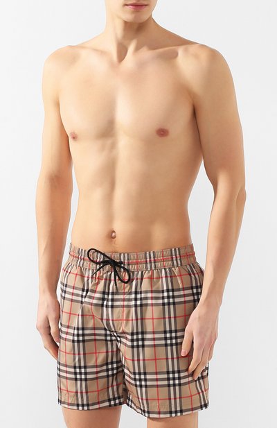 Плавки-шорты BURBERRY бежевого цвета по цене 34300 руб., арт. 8013885, фото 3 Плавки-шорты BURBERRY, арт. 8013885, фото 3