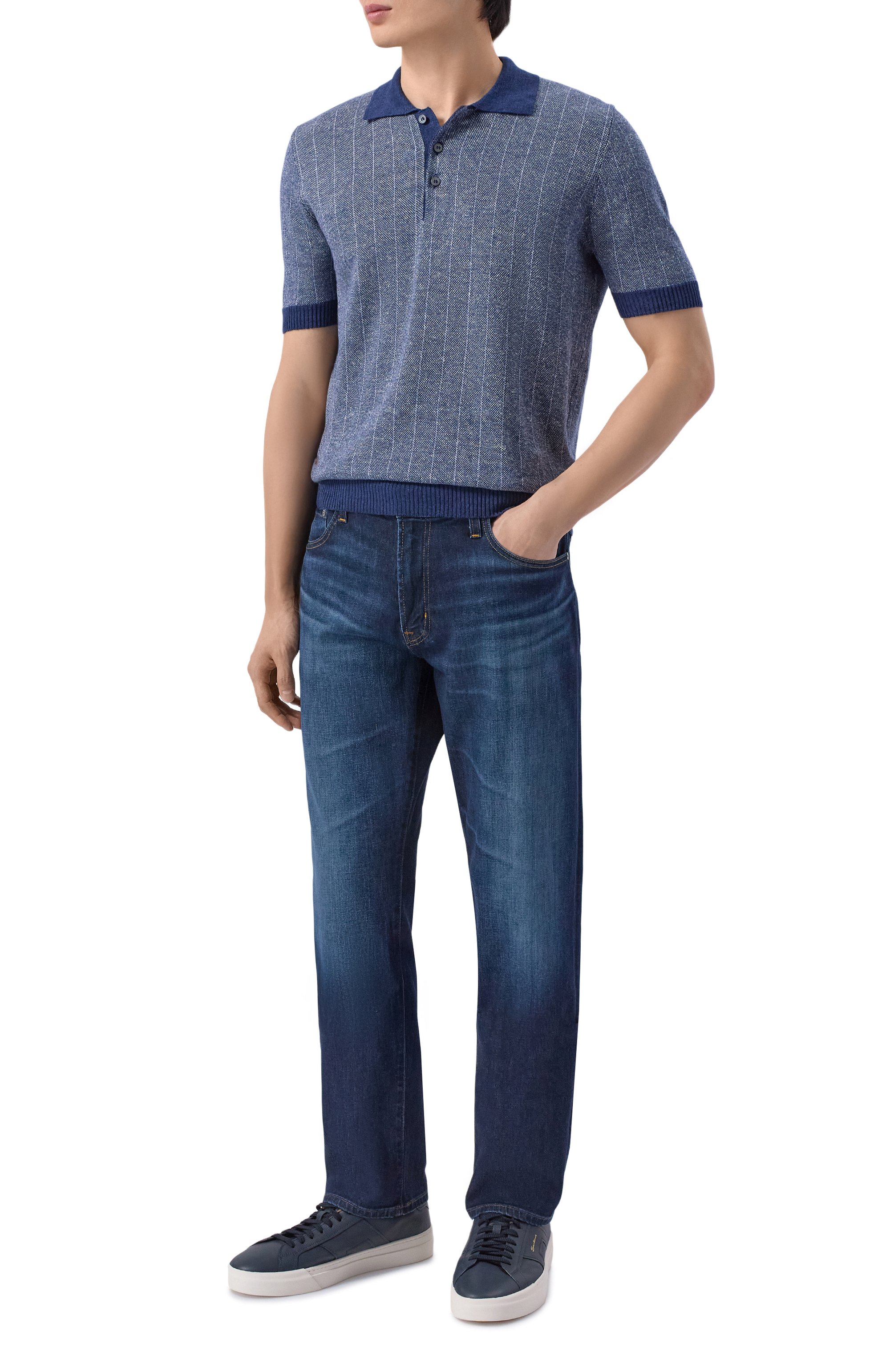 Поло изо льна и хлопка GRAN SASSO, арт. 57116/18662, фото 2