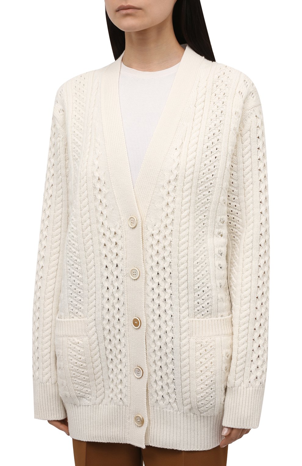 Кардиган из шерсти и кашемира CHLOÉ, арт. CHC21WMC05580, фото 3