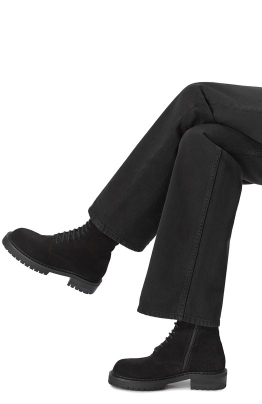 Замшевые ботинки Skagi Ann Demeulemeester B0013288/LT147 Чёрный  B0013288/LT147 Фото 2