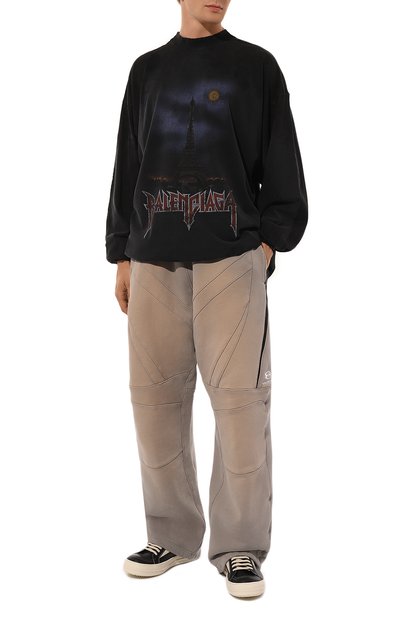 Кожаные кеды porterville vintage RICK OWENS, арт. RU02D6897/LC0LVS, фото 2