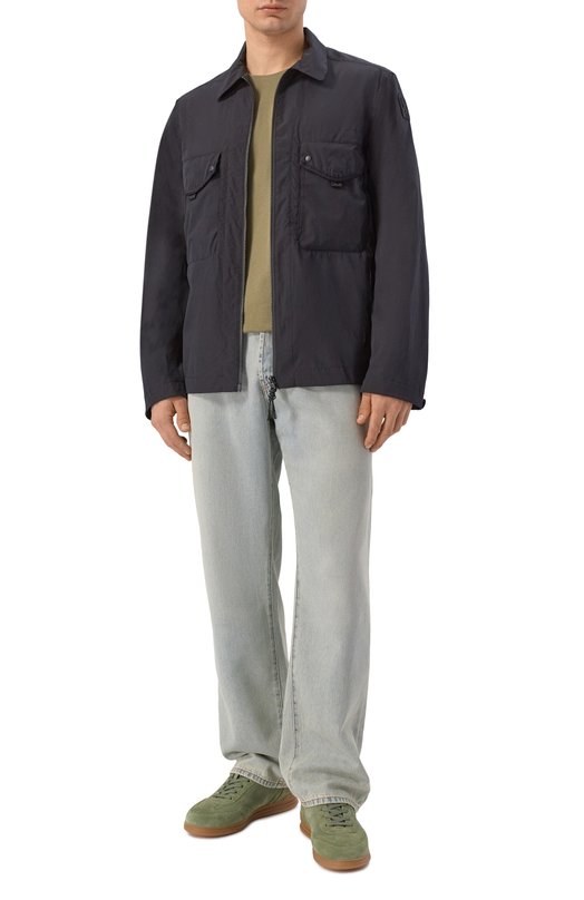 Хлопковая футболка Aeronautica Militare TS2534UJ00641 Хаки  TS2534UJ00641 Фото 2