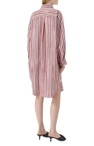 Шелковое платье BOTTEGA VENETA красного цвета по цене 251500 руб., арт. 816059/V50D1, фото 4 Шелковое платье BOTTEGA VENETA, арт. 816059/V50D1, фото 4