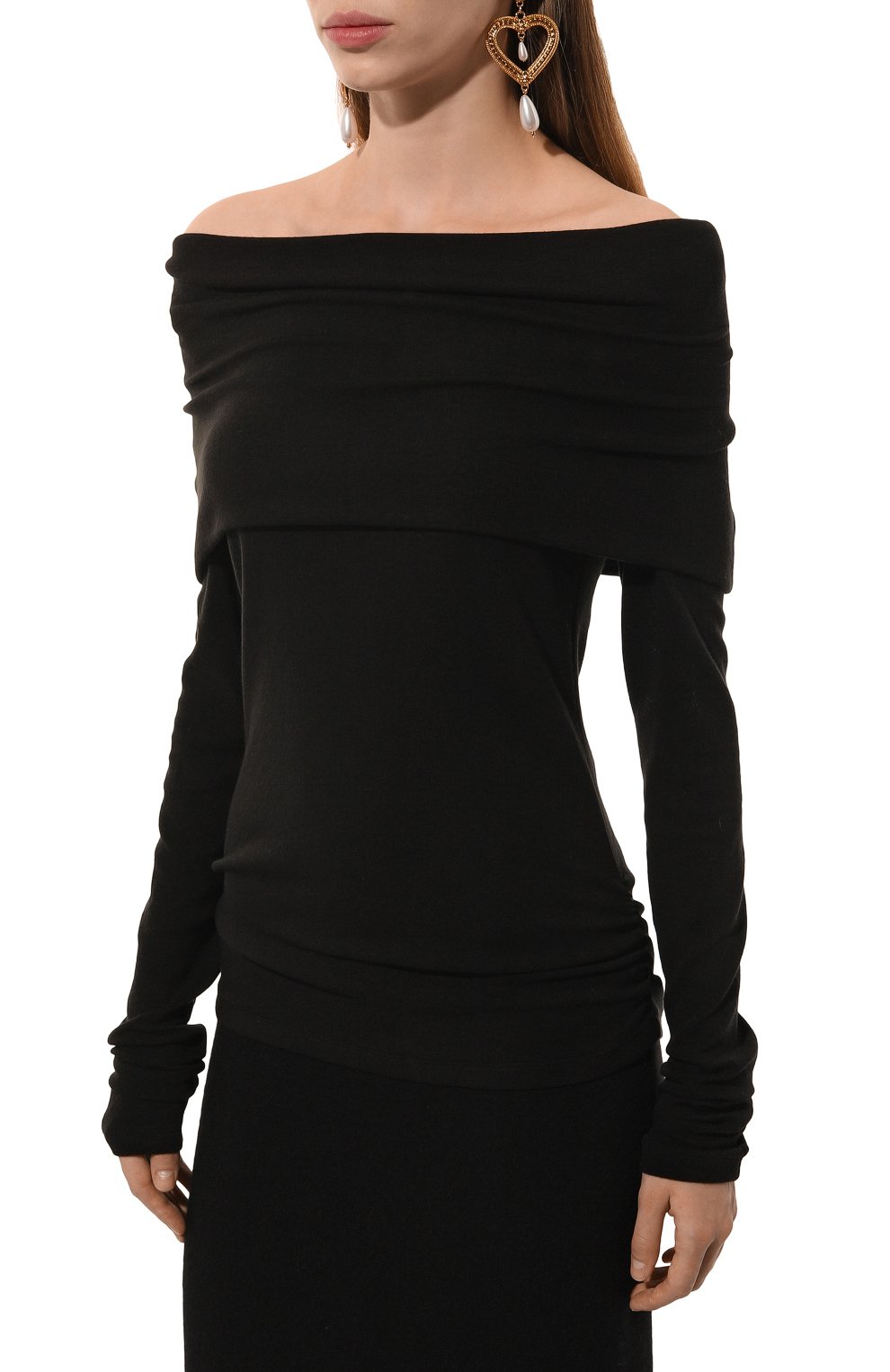 Топ GOOROO черного цвета по цене 28620 руб., арт. KTP005-8730-900-FW24/25, фото 3 Топ GOOROO, арт. KTP005-8730-900-FW24/25, фото 3