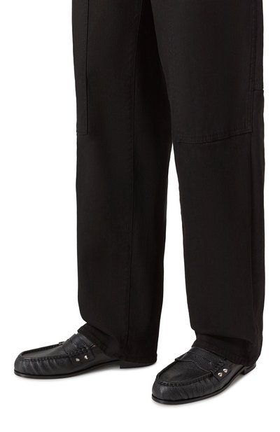 Кожаные лоферы all over studs DSQUARED2, арт. L0M0039, фото 3