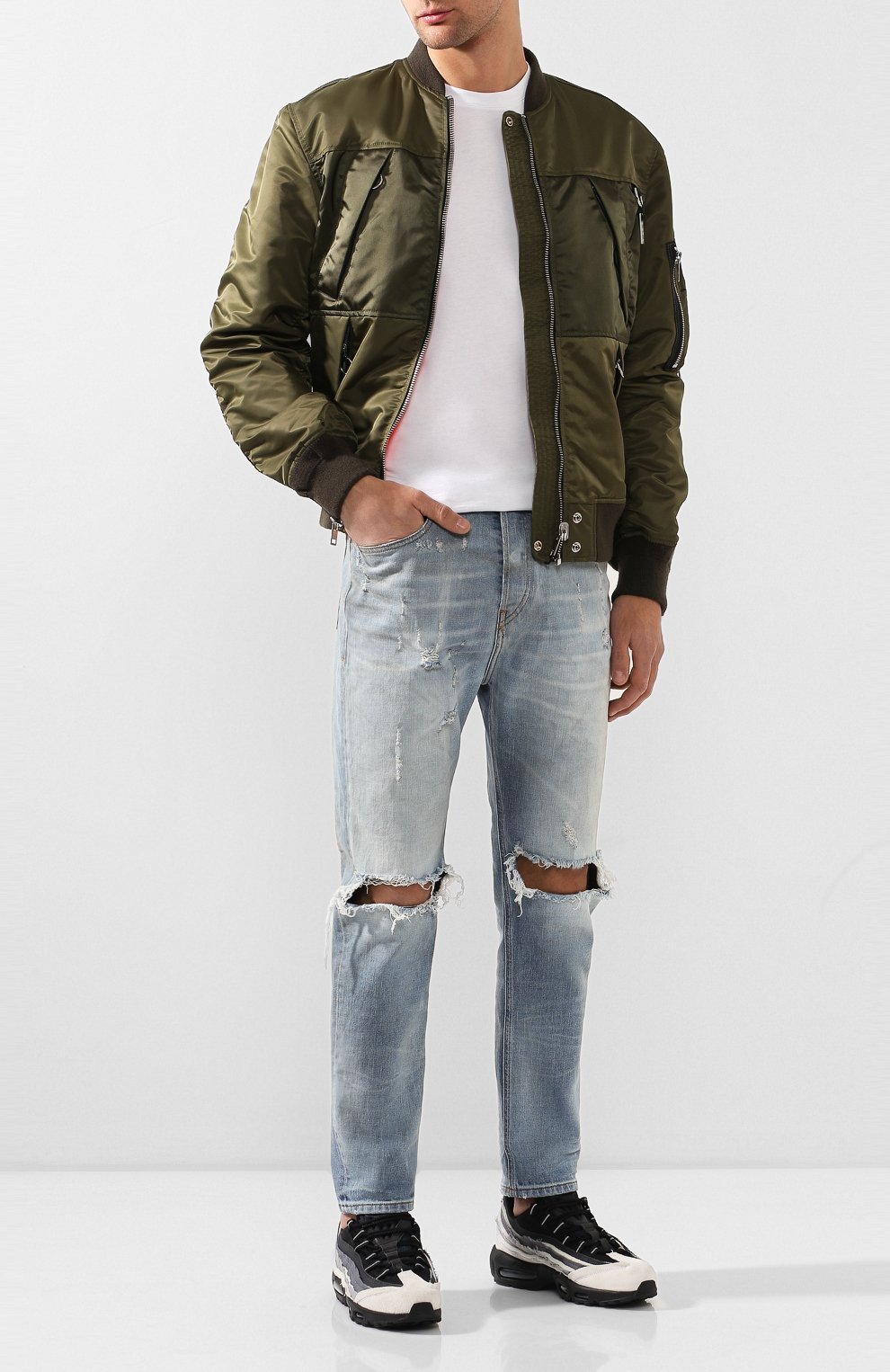 Комбинированные кроссовки comme des garcons x nike air max 95 NIKELAB, арт. PE-K101-002, фото 2