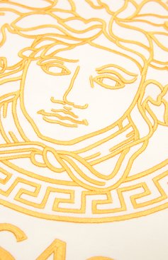 Детского хлопковое одеяло VERSACE белого цвета, арт. YE000214/YA00019 | Фото 6 (Региональные ограничения белый список (Axapta Mercury): RU; Материал: Хлопок, Текстиль; Материал сплава: Проставлено; Нос: Не проставлено)