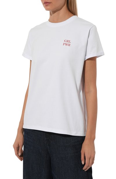 Хлопковая футболка SEVEN LAB белого цвета по цене 8190 руб., арт. CTR1.01.100.257.08104, фото 3 Хлопковая футболка SEVEN LAB, арт. CTR1.01.100.257.08104, фото 3