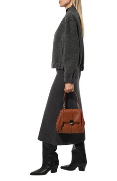 Женская сумка penelope small CHLOÉ коричневого цвета, арт. CHC23US567K15 | Фото 7 (Размер: small; Материал сплава: Проставлено; Драгоценные камни: Проставлено; Материал: Натуральная кожа; Ремень/цепочка: На ремешке)