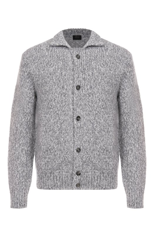 Кардиган из кашемира и шелка Brioni UMQW0L/01K04 Серый UMQW0L/01K04