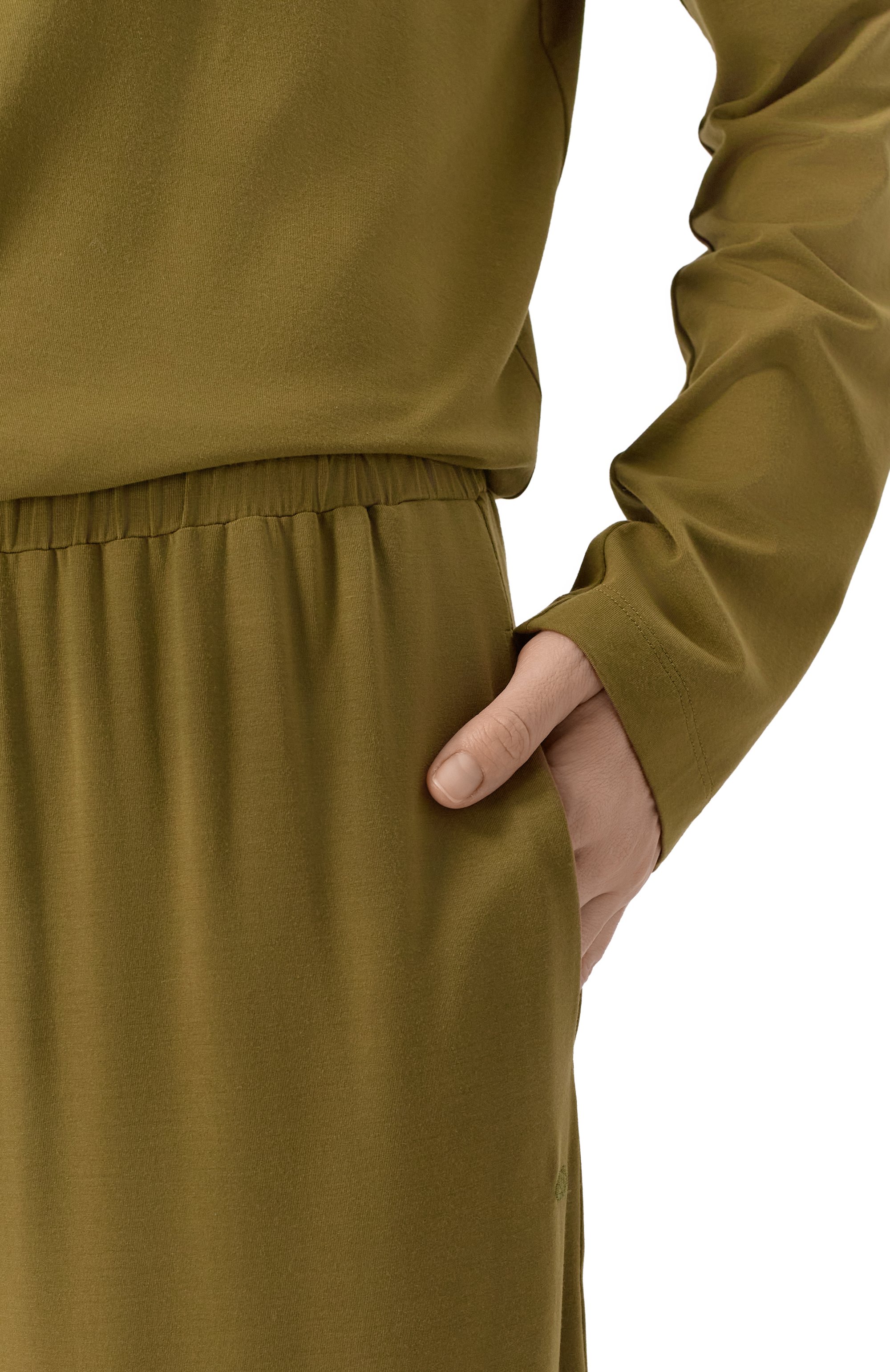 Брюки EDOMO хаки цвета по цене 16900 руб., арт. T006014FW2526, фото 5 Брюки EDOMO, арт. T006014FW2526, фото 5