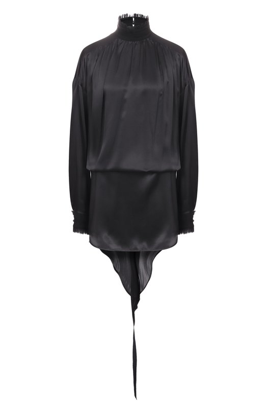 Атласное платье Ann Demeulemeester B0012817/FA624 Чёрный B0012817/FA624