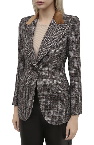 Жакет из шерсти и хлопка DOLCE & GABBANA, арт. F29GZT/FQMIB, фото 4