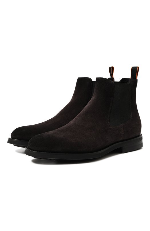 фото Замшевые челси santoni