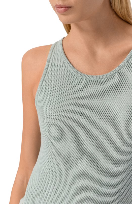 Топ из шелка и хлопка MVST WS61-606MU Зелёный  WS61-606MU Фото 5