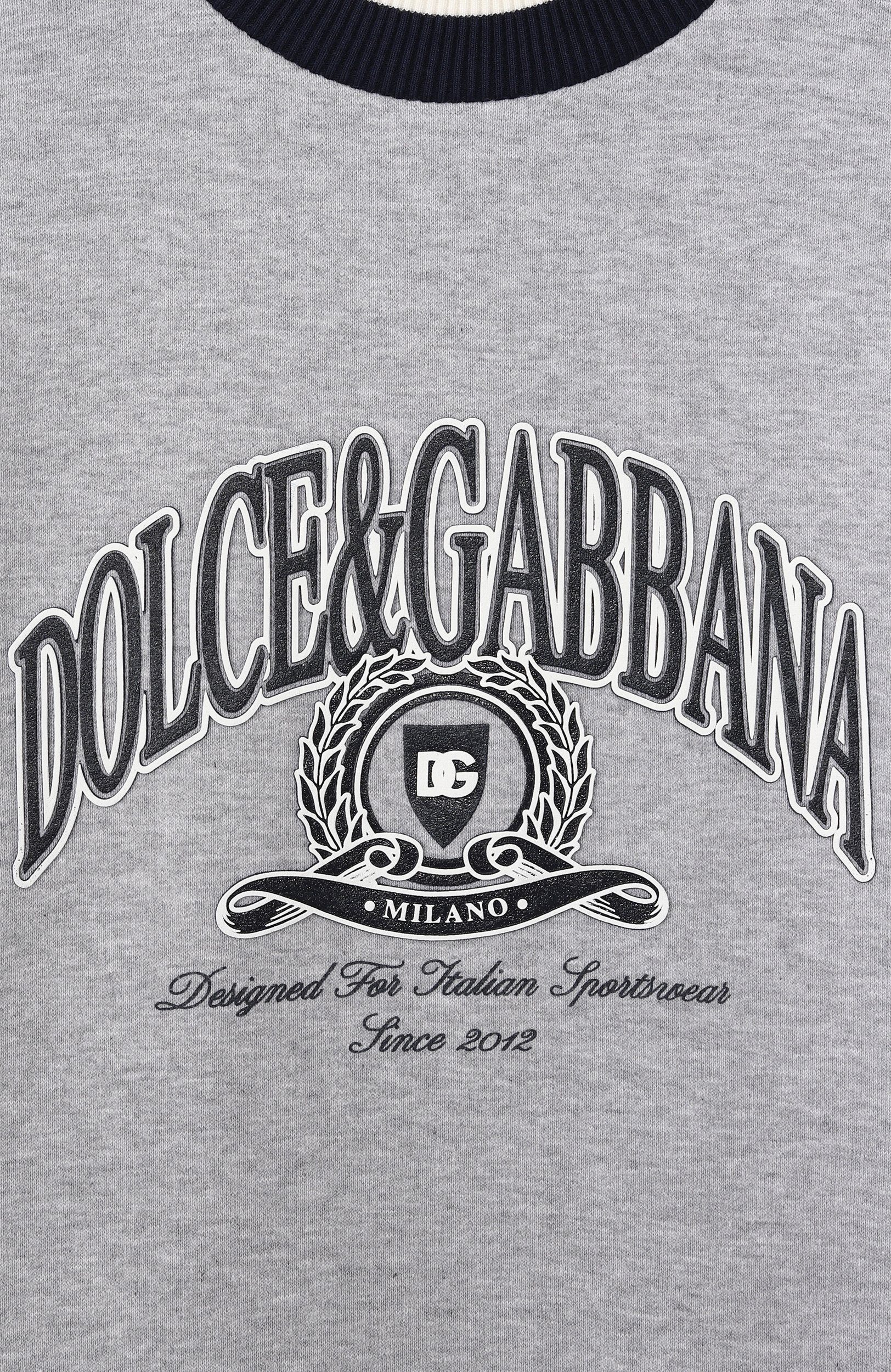 Хлопковый свитшот DOLCE & GABBANA, арт. L4JWNU/G7P6H_001, фото 3