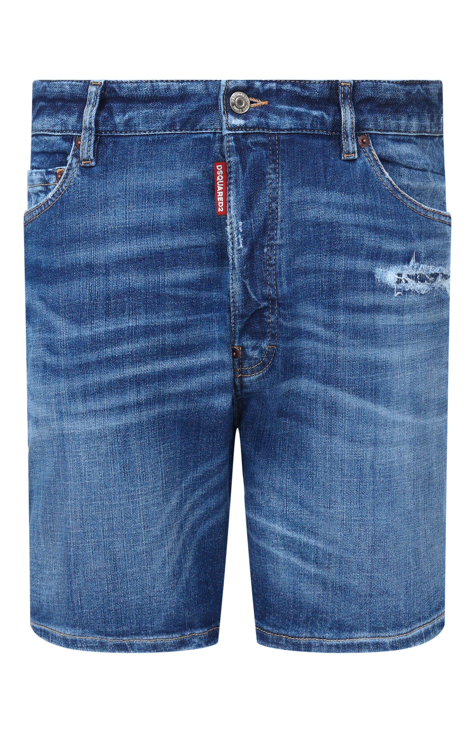 Джинсовые шорты marine DSQUARED2 синего цвета по цене 42300 руб., арт. S74MU0990/S30872, фото 1 Джинсовые шорты marine DSQUARED2, арт. S74MU0990/S30872, фото 1