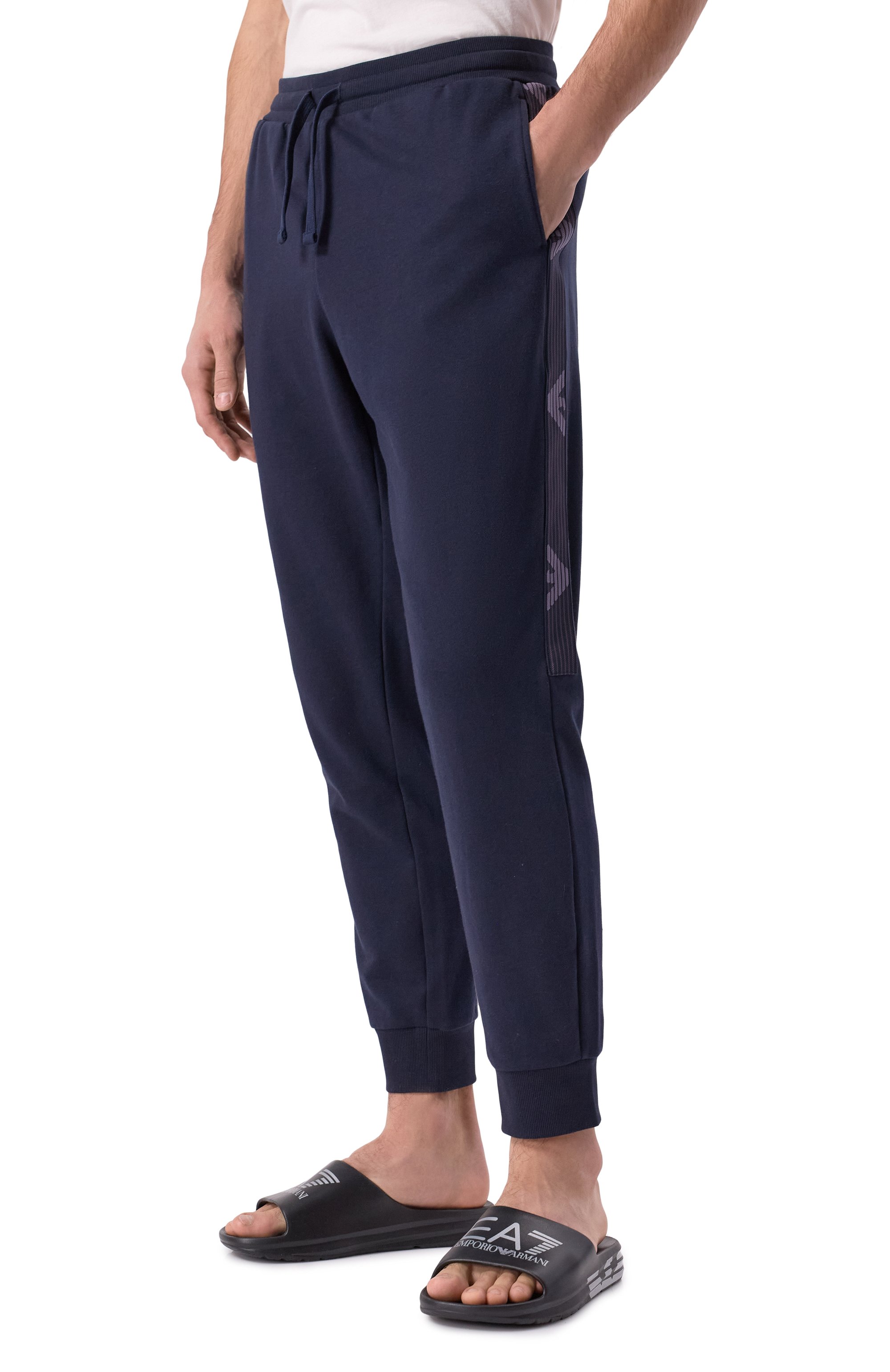 Хлопковые джоггеры EMPORIO ARMANI, арт. EM000500/AF10781, фото 3