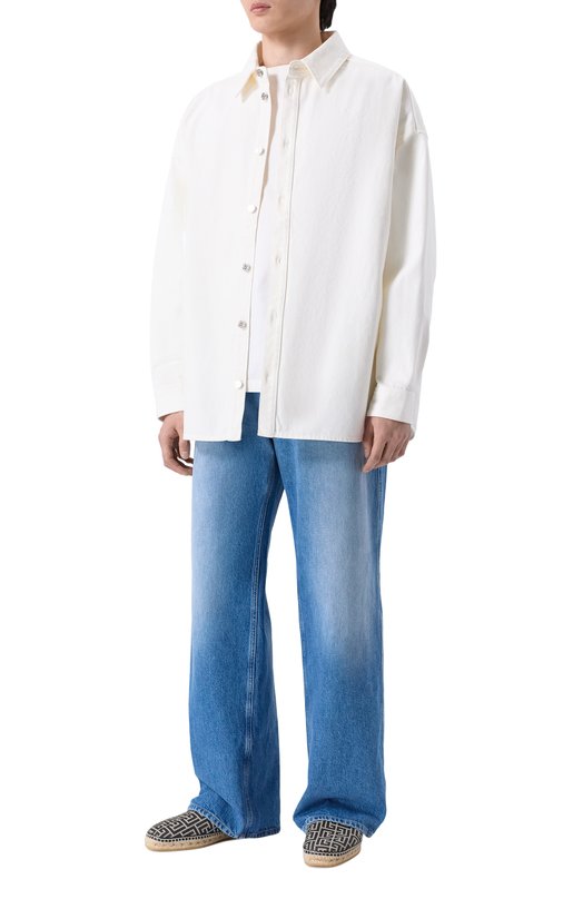 Текстильные эспадрильи Balmain GM1UG394/TMPW Чёрно-белый  GM1UG394/TMPW Фото 2