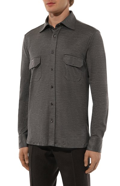 Рубашка из хлопка и шелка STEFANO RICCI, арт. CJ007518/TE2800, фото 3