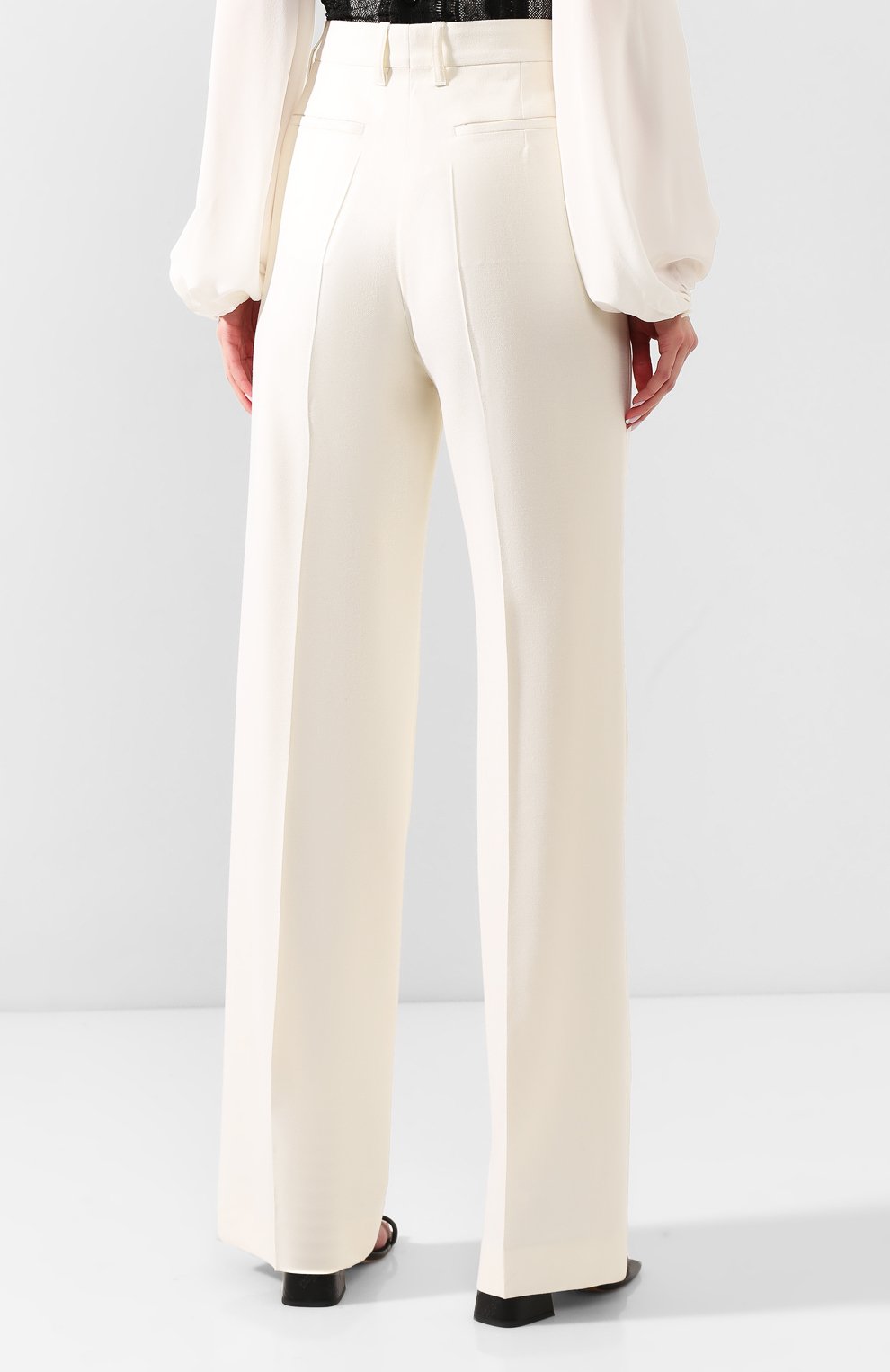 Брюки из смеси шелка и шерсти ANN DEMEULEMEESTER, арт. 2001-1416-P-178-002, фото 4