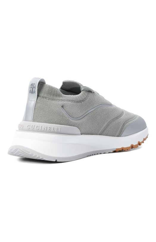 Текстильные кроссовки Brunello Cucinelli MZUAUF0340 Зелёный  MZUAUF0340 Фото 4