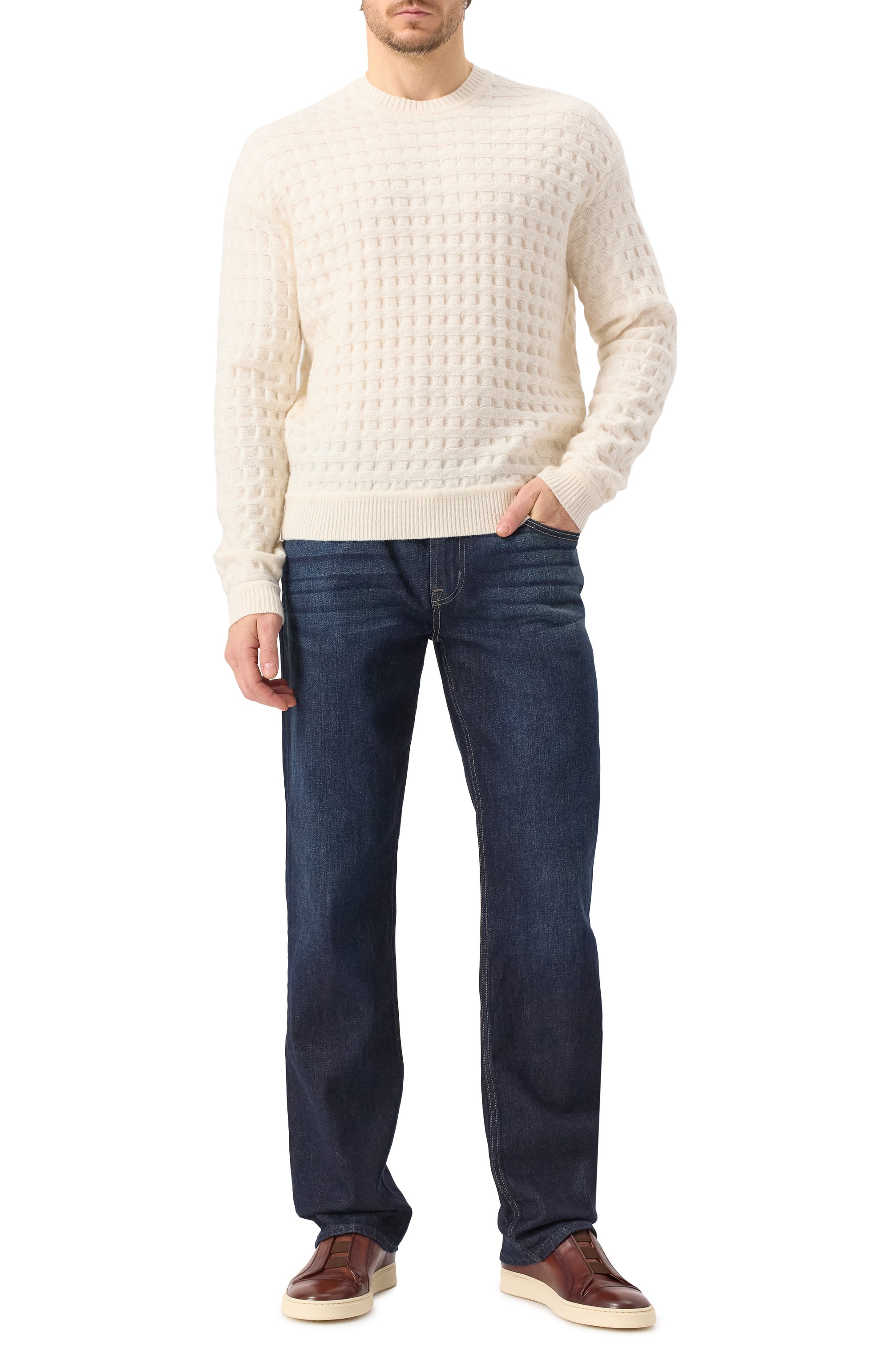 Кожаные кеды PANTANETTI коричневого цвета по цене 39950 руб., арт. 18512F, фото 2 Кожаные кеды PANTANETTI, арт. 18512F, фото 2