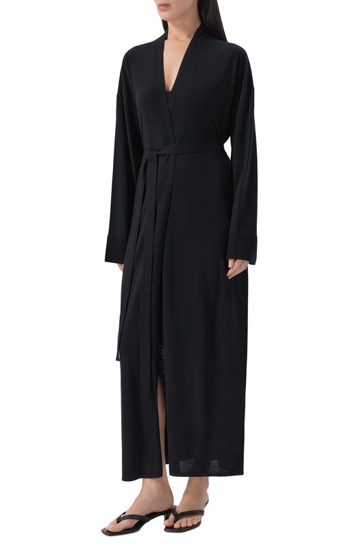 Кардиган из шерсти и шелка 12 STOREEZ 137173 Чёрный  137173 Фото 3