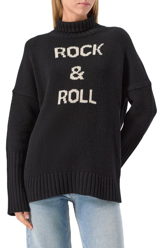 Шерстяной свитер Zadig and Voltaire KWSW00065 Чёрный  KWSW00065 Фото 3