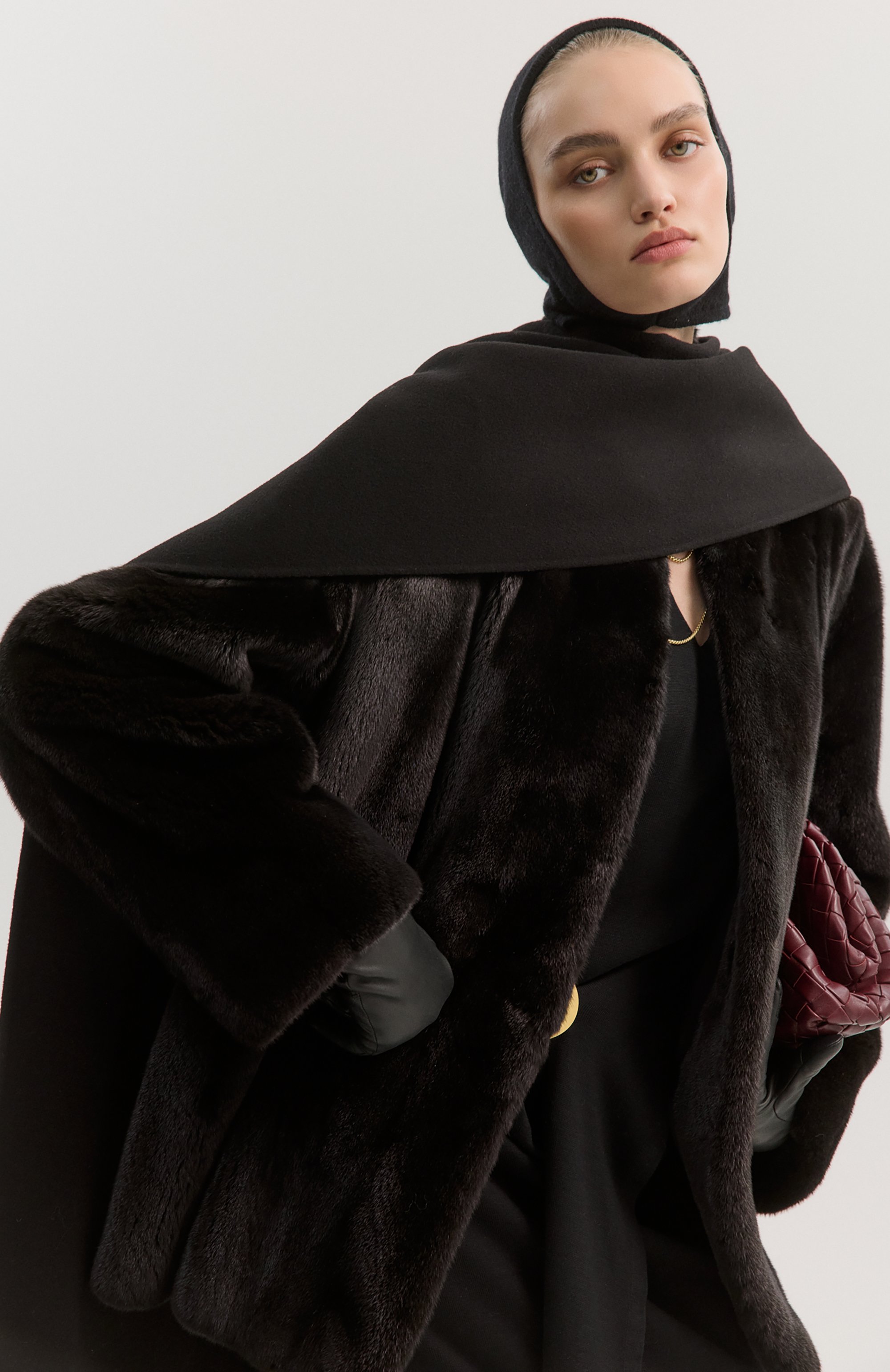 Капор из шерсти и кашемира CANOE, арт. 4300710, фото 5