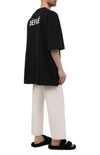 Текстильные шлепанцы furry BALENCIAGA, арт. 654747/W2D01, фото 2