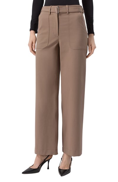 Брюки THEORY темно-бежевого цвета по цене 32100 руб., арт. P0104223, фото 3 Брюки THEORY, арт. P0104223, фото 3