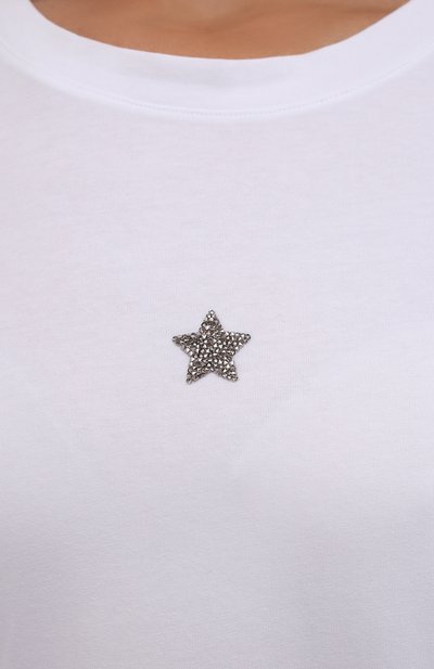 Хлопковая футболка LORENA ANTONIAZZI, арт. A2166TS25A/9999, фото 5