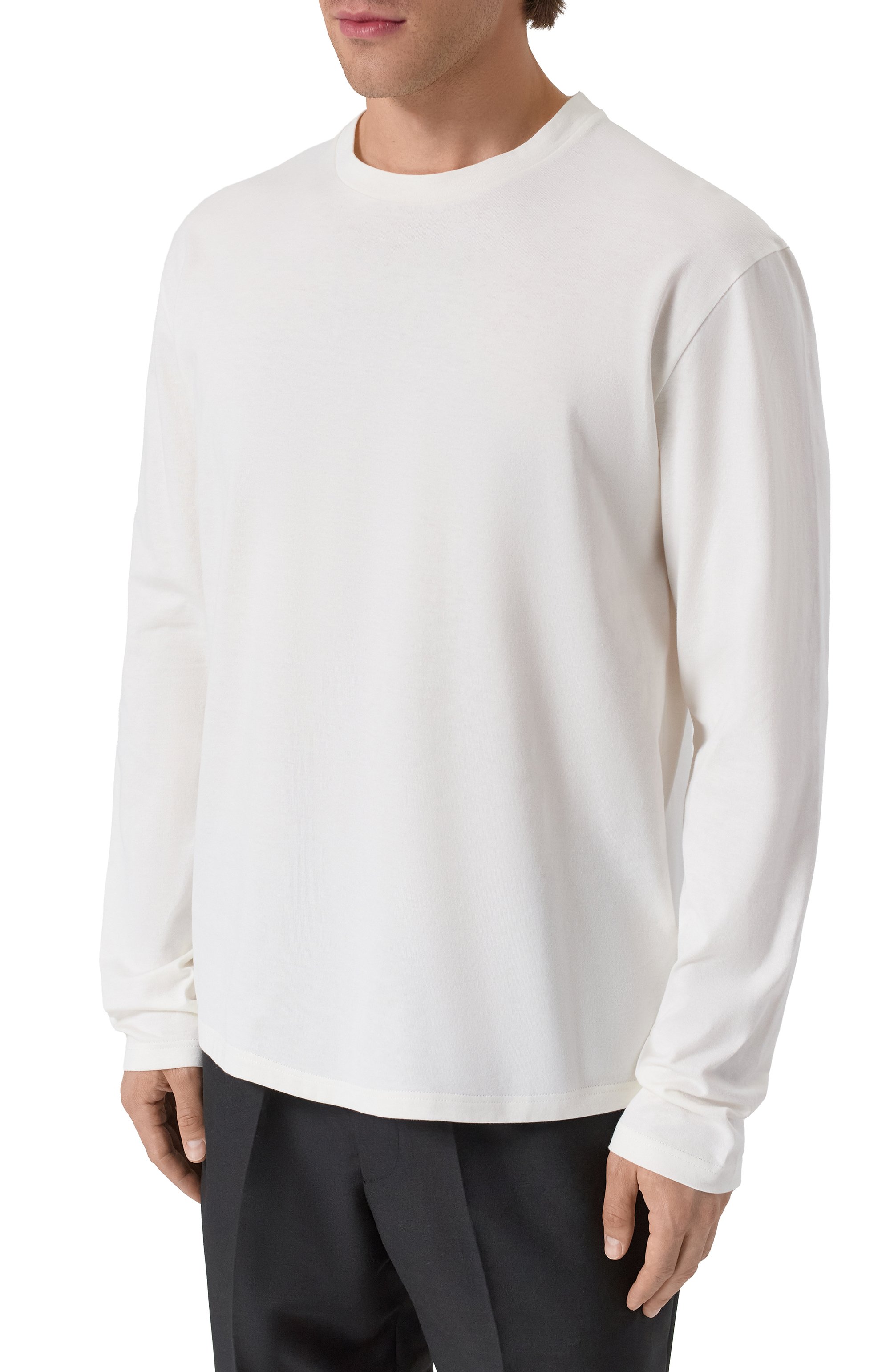 Хлопковый лонгслив JIL SANDER, арт. J22GC0188/J46219, фото 3