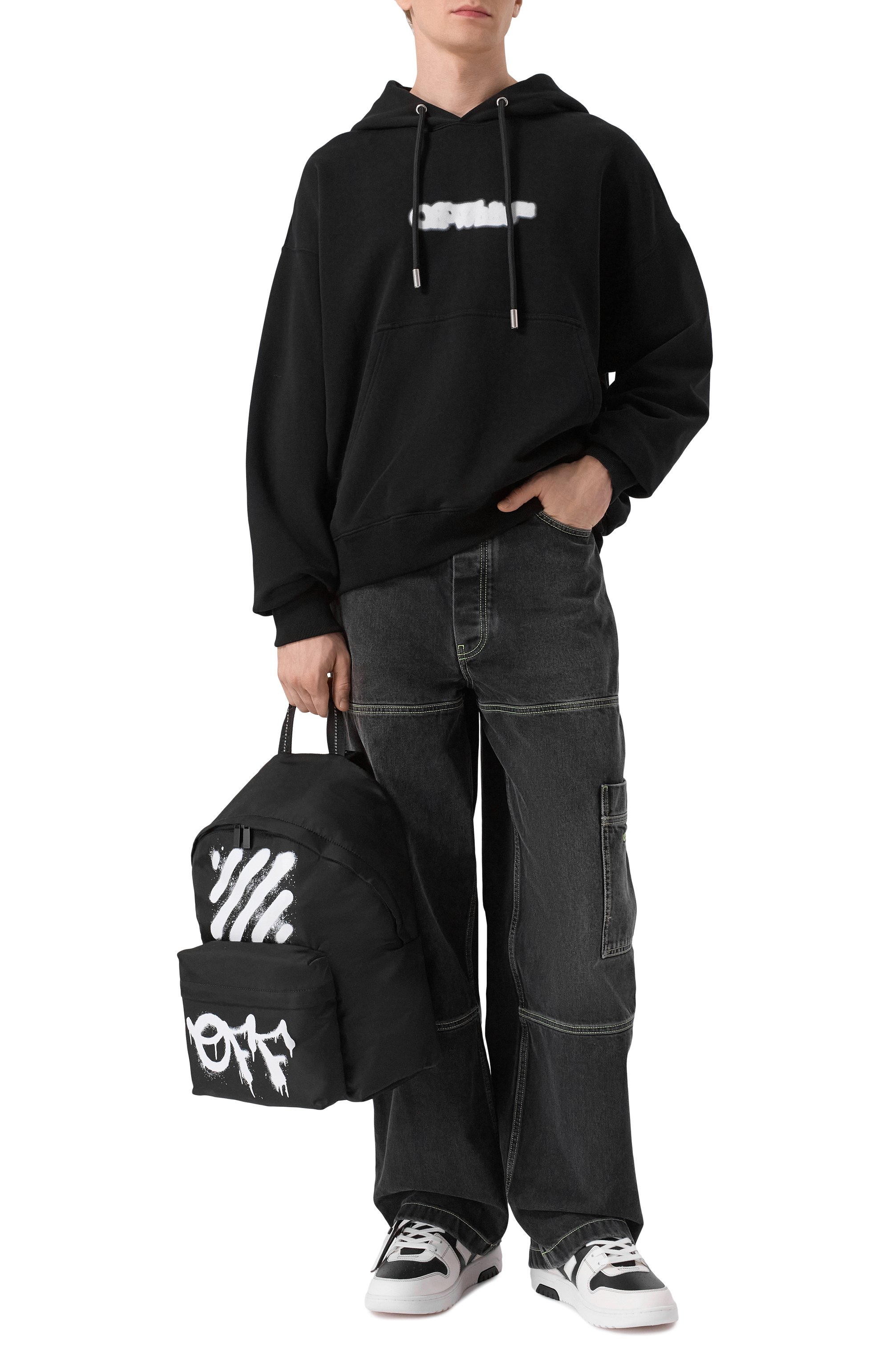 Рюкзак diagoonal spray OFF-WHITE, арт. 0MNB123F25FAB001, фото 7