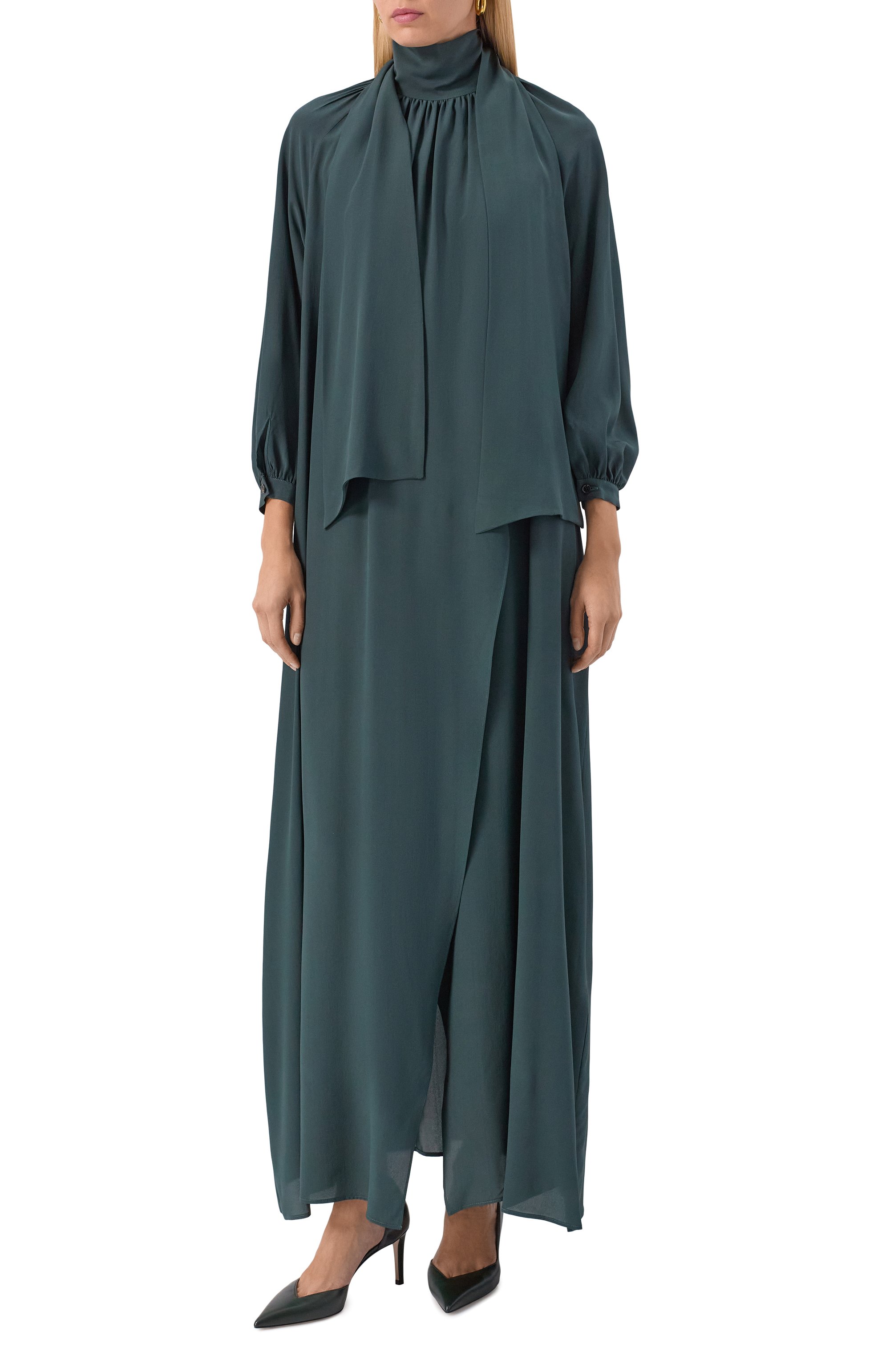 Шелковое платье KITON, арт. D60349K0597A41, фото 3