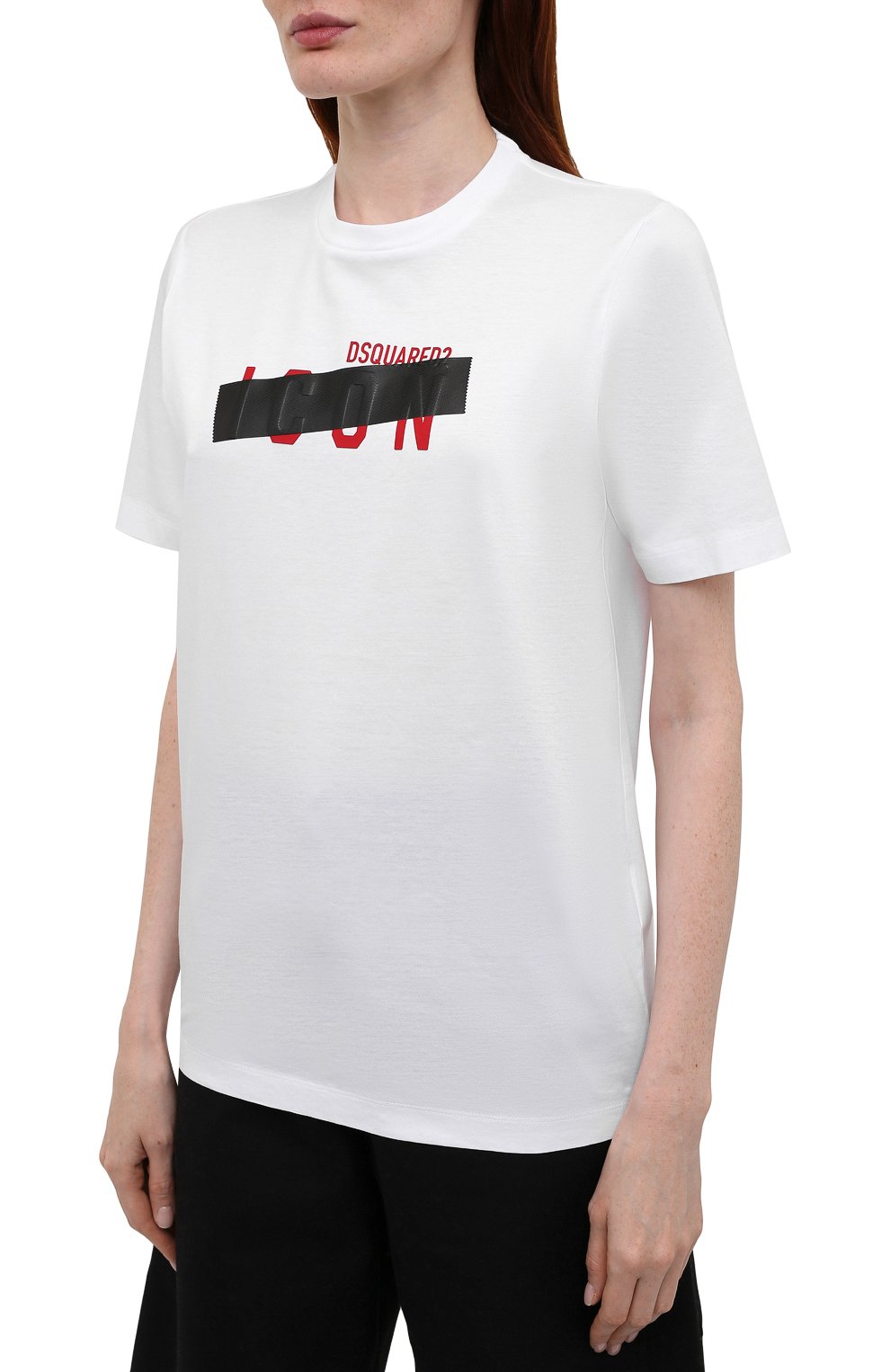 Хлопковая футболка DSQUARED2, арт. S80GC0029/S23009, фото 3